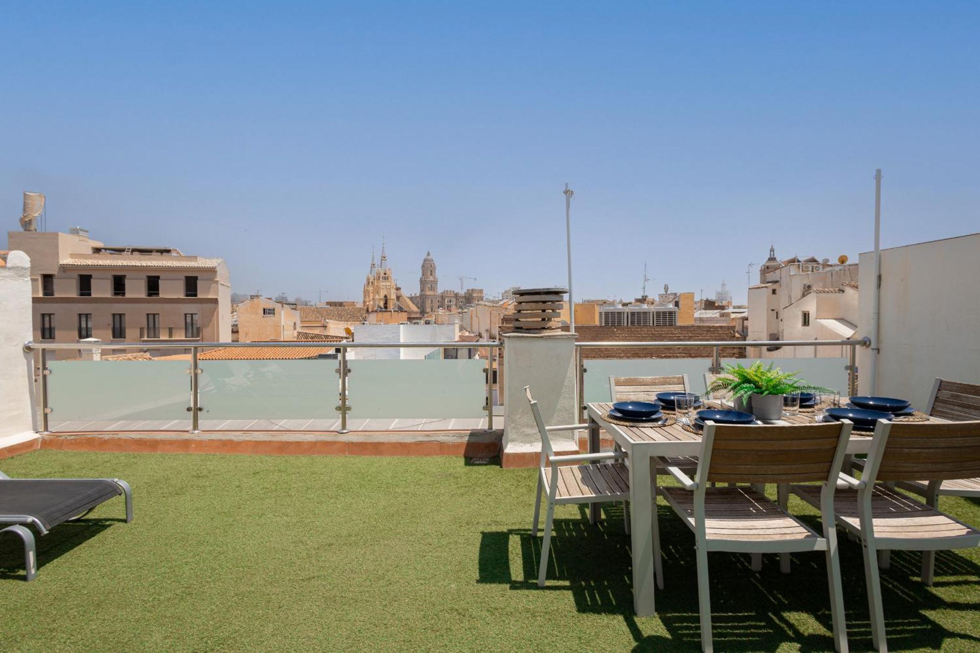 C103 - Sunny Terrace, Old Town Views Apartment Malaga Exterior photo